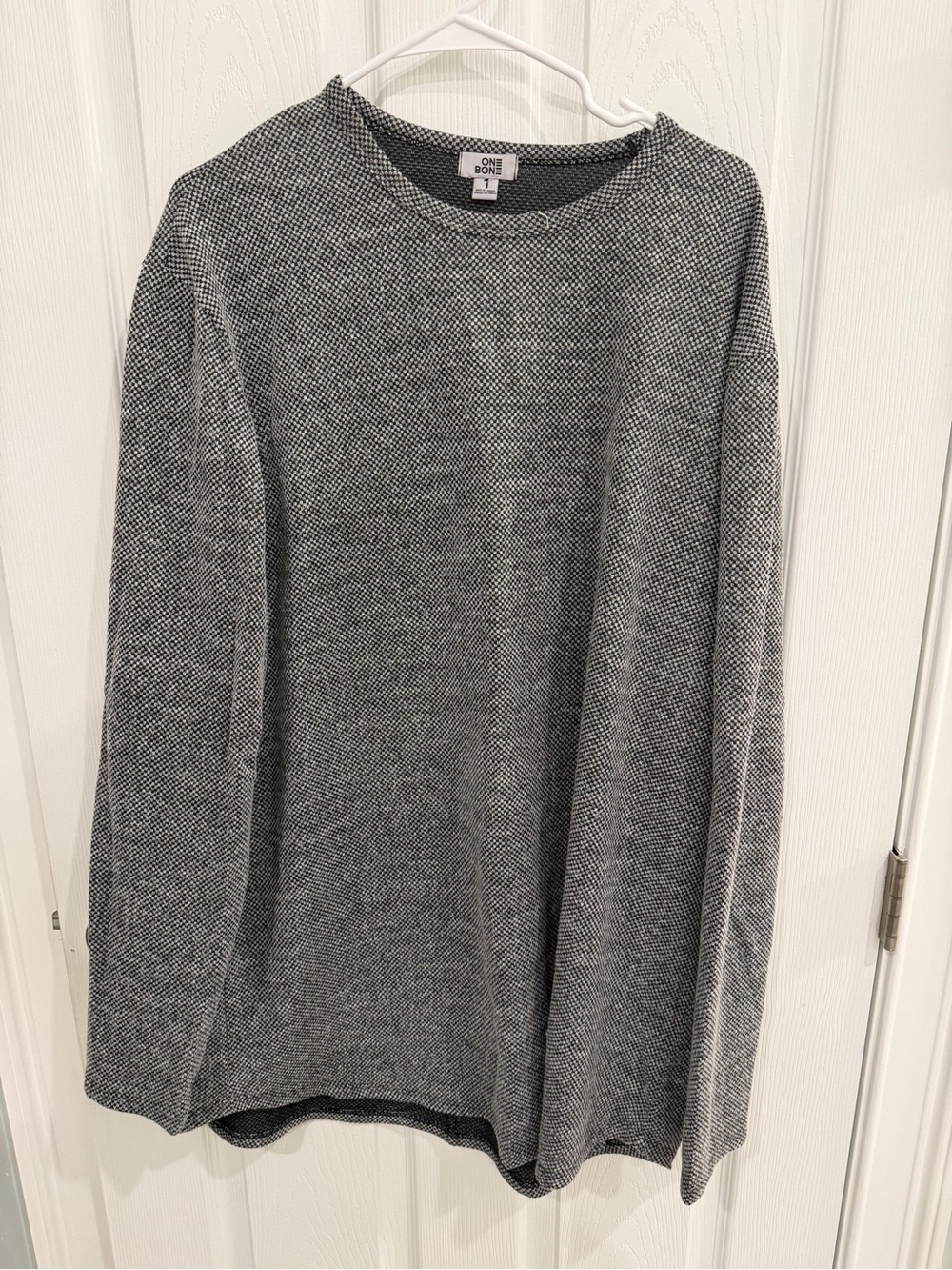 One Bone - Gray Men's Crewneck Sweater - XXL